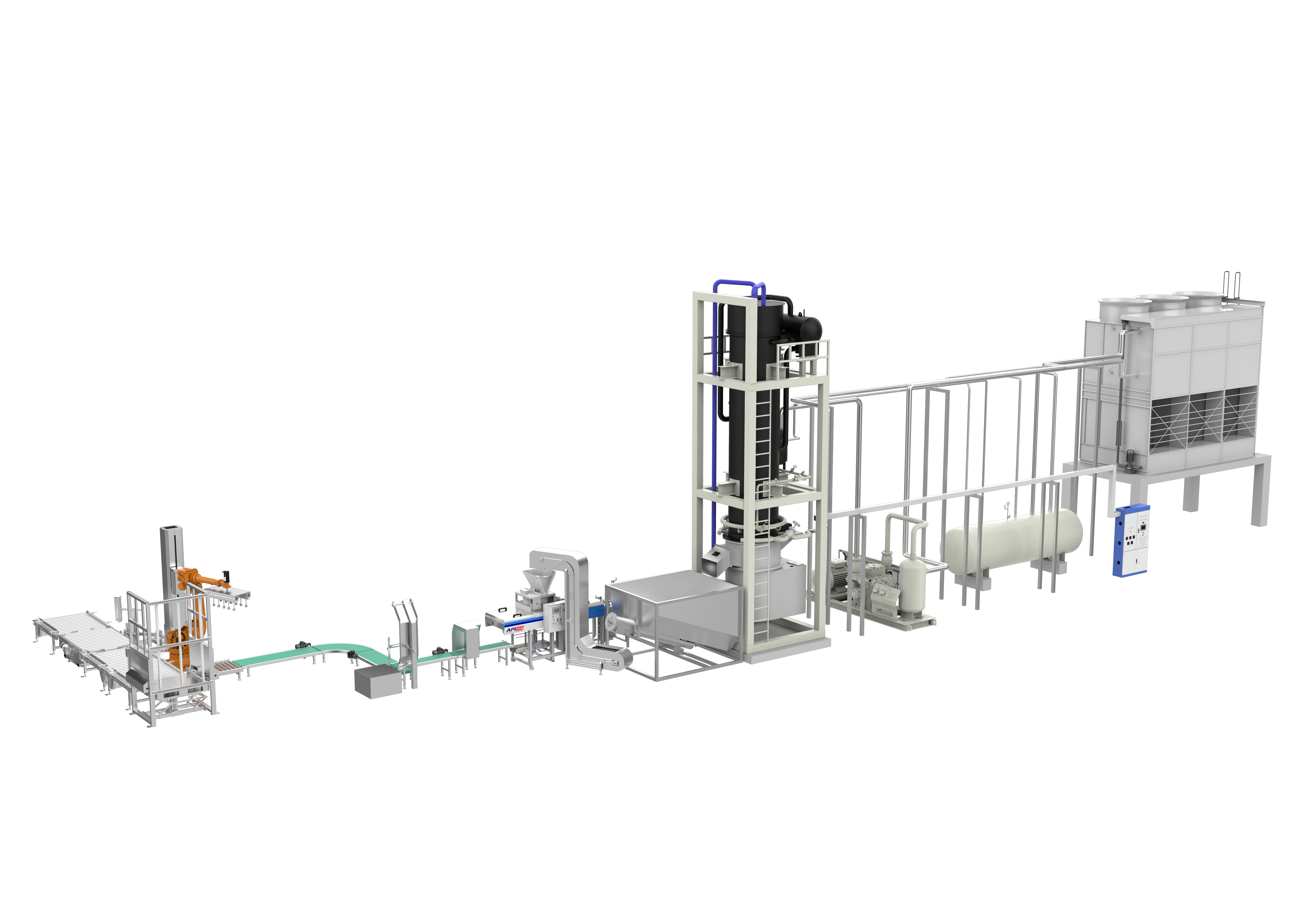 Ammonia tube ice machine production line