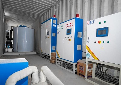 CBFI 20-Ton Flake Ice Machine Solution for Hydropower Station Concrete Cooling